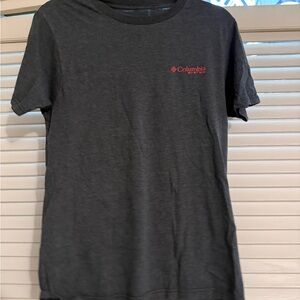 Columbia Men's Charcoal Tee with Red Logo